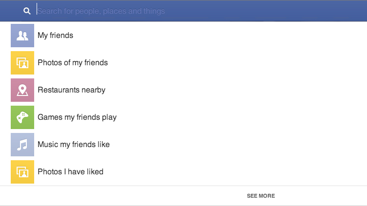 Facebook Graph Search is filter-friendly Facebook search