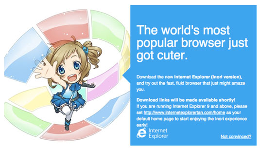 Internet explorer anime