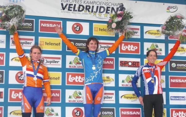 The European title was Marianne Vos' (Netherlands) second in cyclo-cross.
