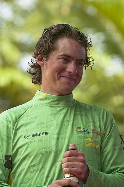 Justin Jules (Velo Club/La Pomme Marseille) leads the sprint points competition.