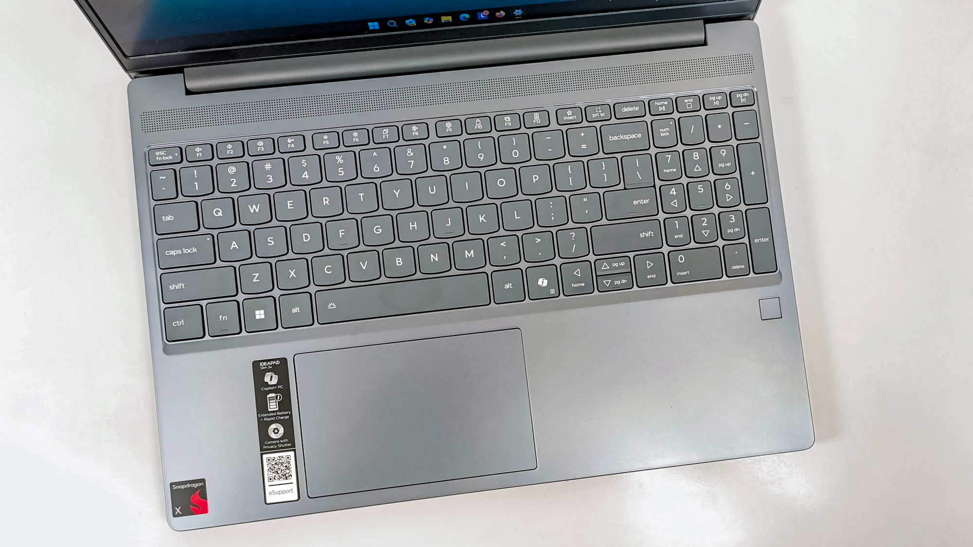 Lenovo IdeaPad Slim 3x review unit on a desk