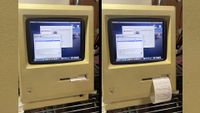 Retro Apple Mac gets thermal printer floppy swap 