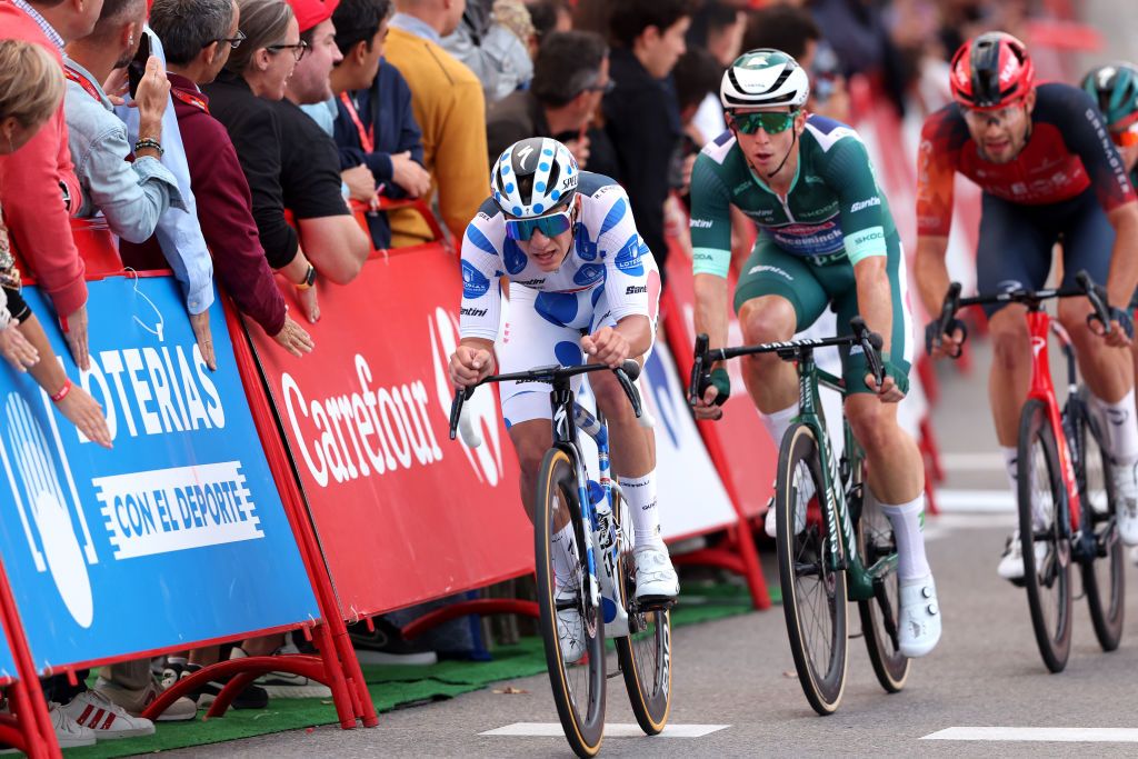 Remco Evenepoel (Soudal-Quick Step) led the breakaway on the final stage