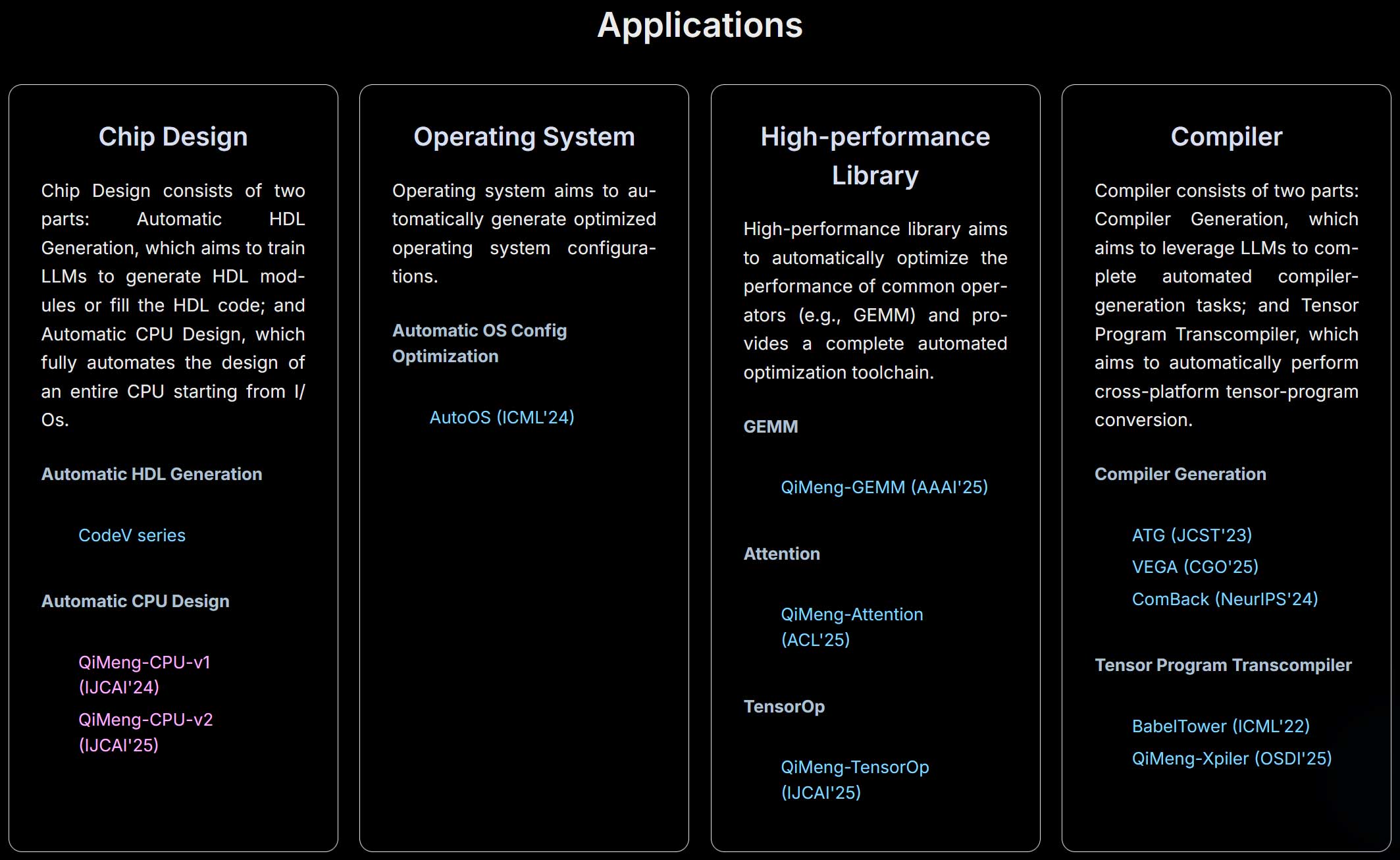 QiMeng AI-based chip design system