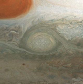 A Stormy 'Oval' Swirls on Jupiter