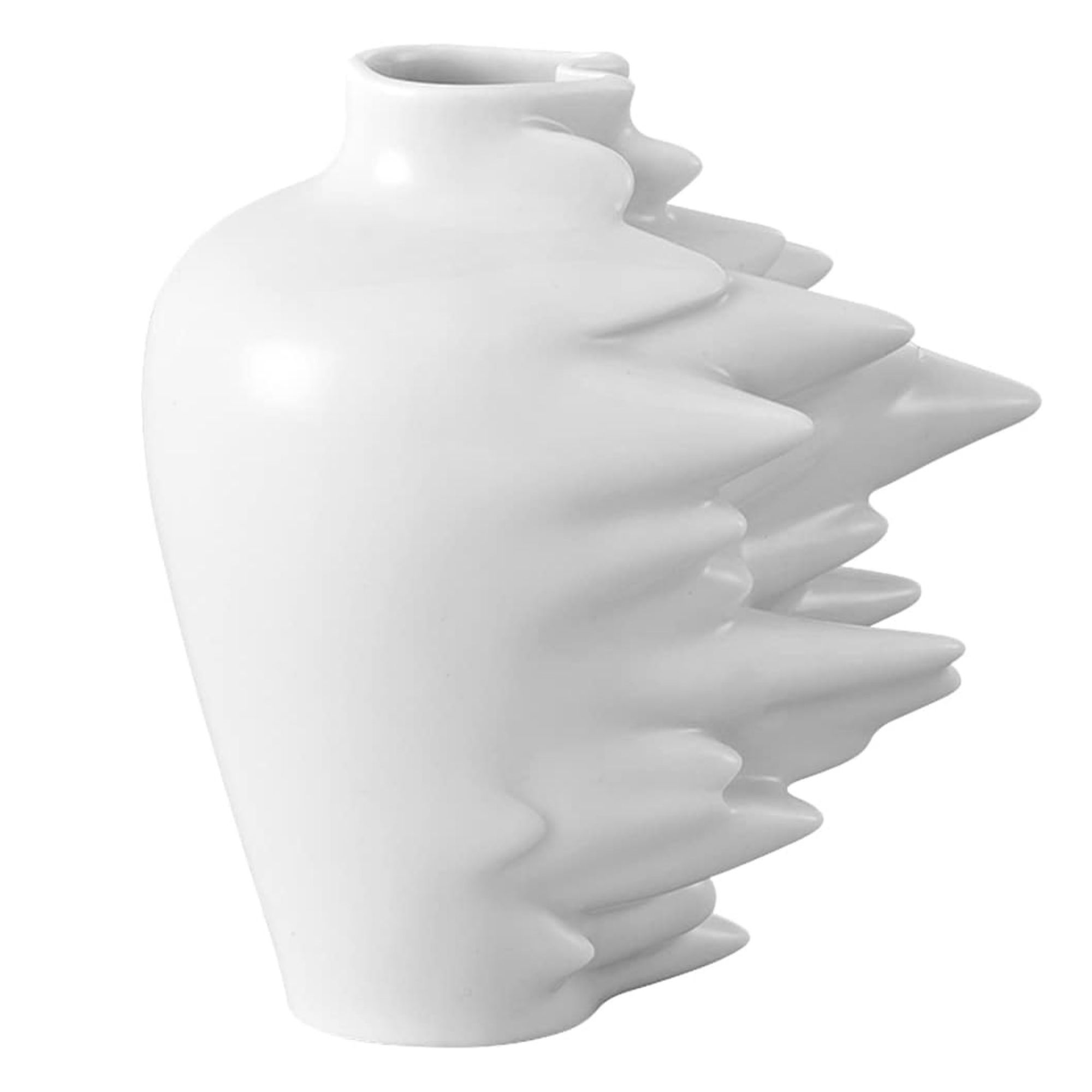 Statement white vase
