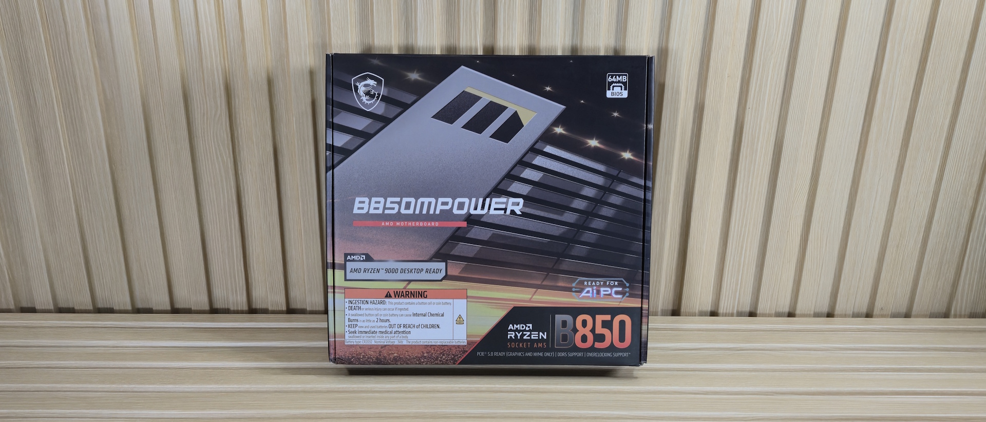 MSI B850 MPower - Retail packaging