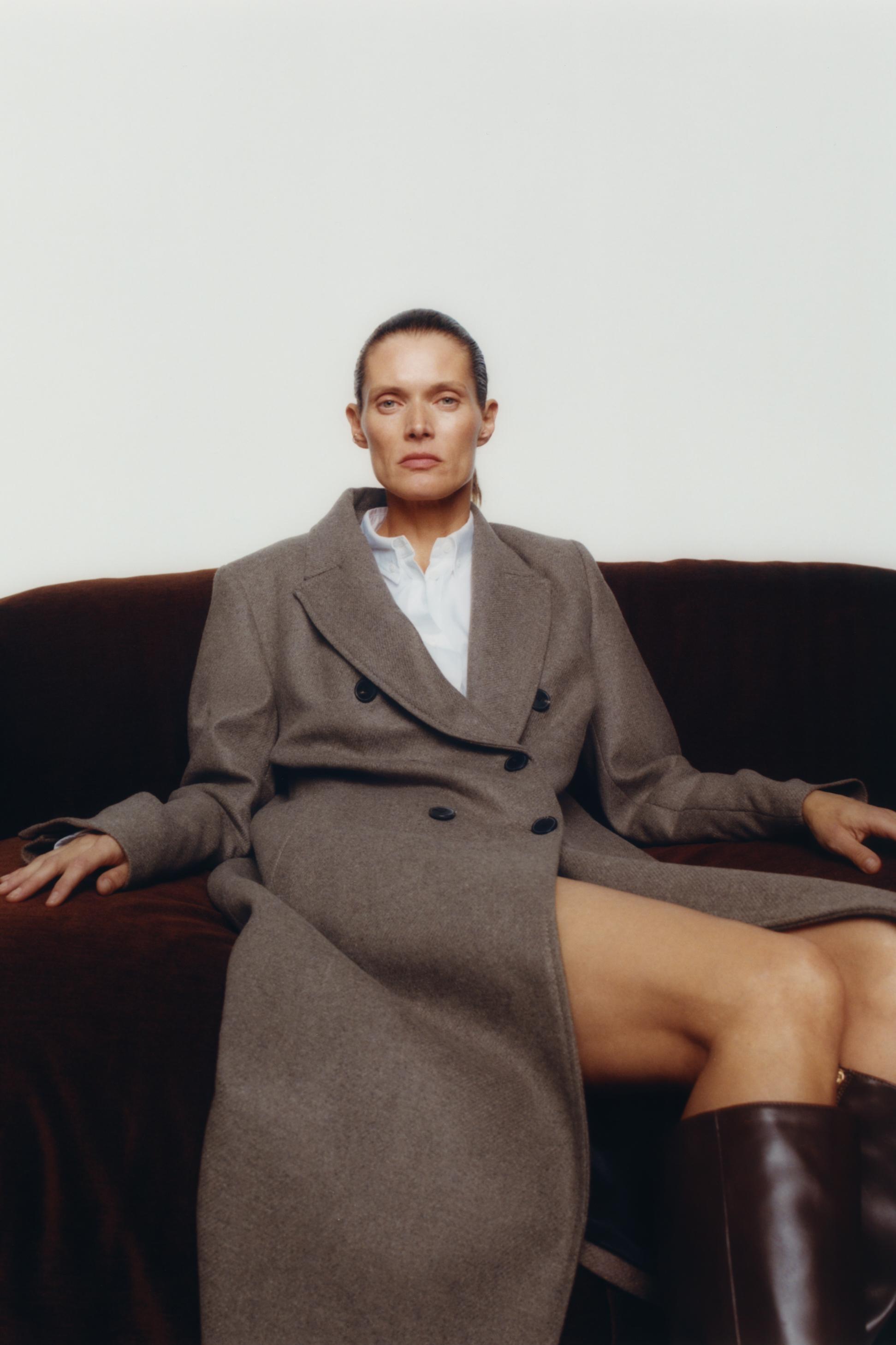 Long Double-Breasted Coat