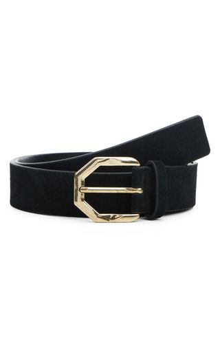 Irregular Buckle Leather Belt