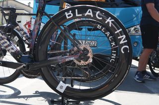 Black Inc wheels at the Tour de France