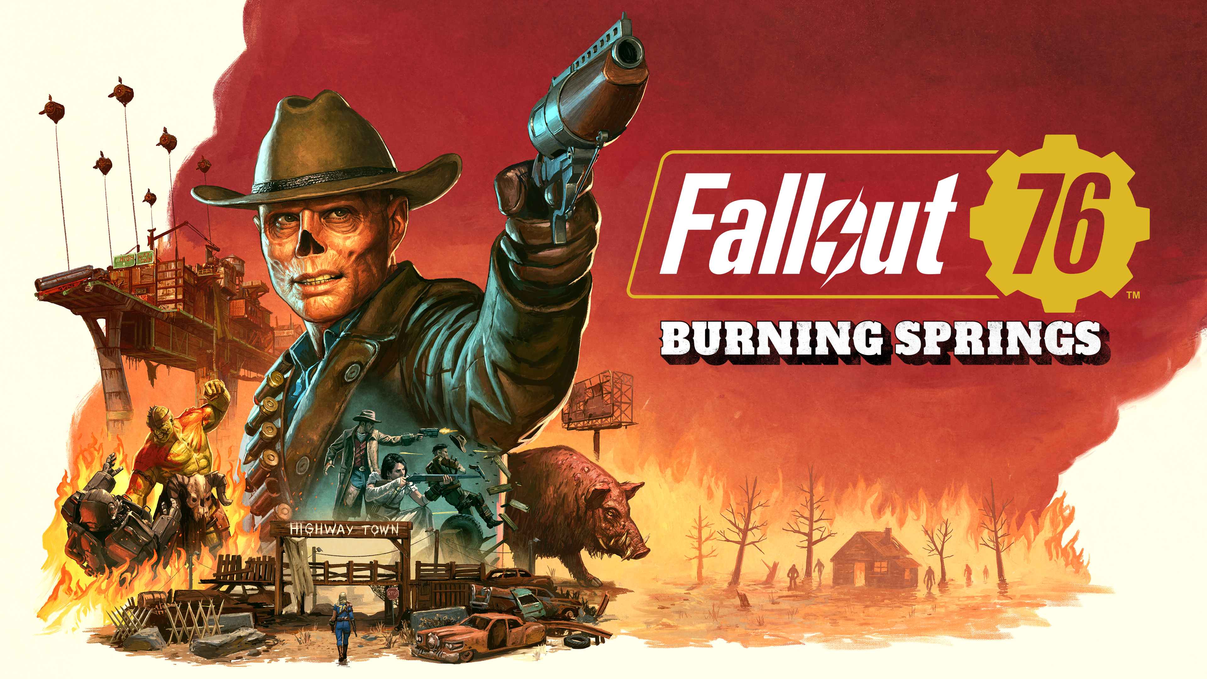 Fallout 76 Burning Springs Key Art.