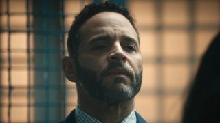 Karadec emotionally hurt looking at Lucia as she is being put in jail on High Potential Season 2 finale