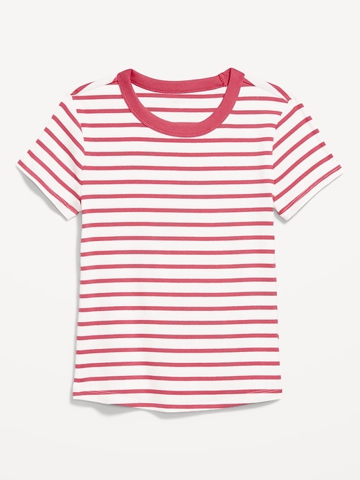 Snug Crew-Neck Ribbed T-Shirt