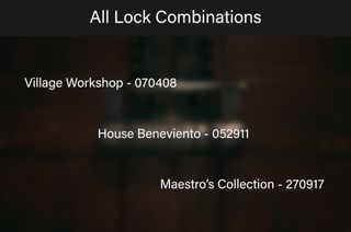Resident Evil Village All Lock Combinations