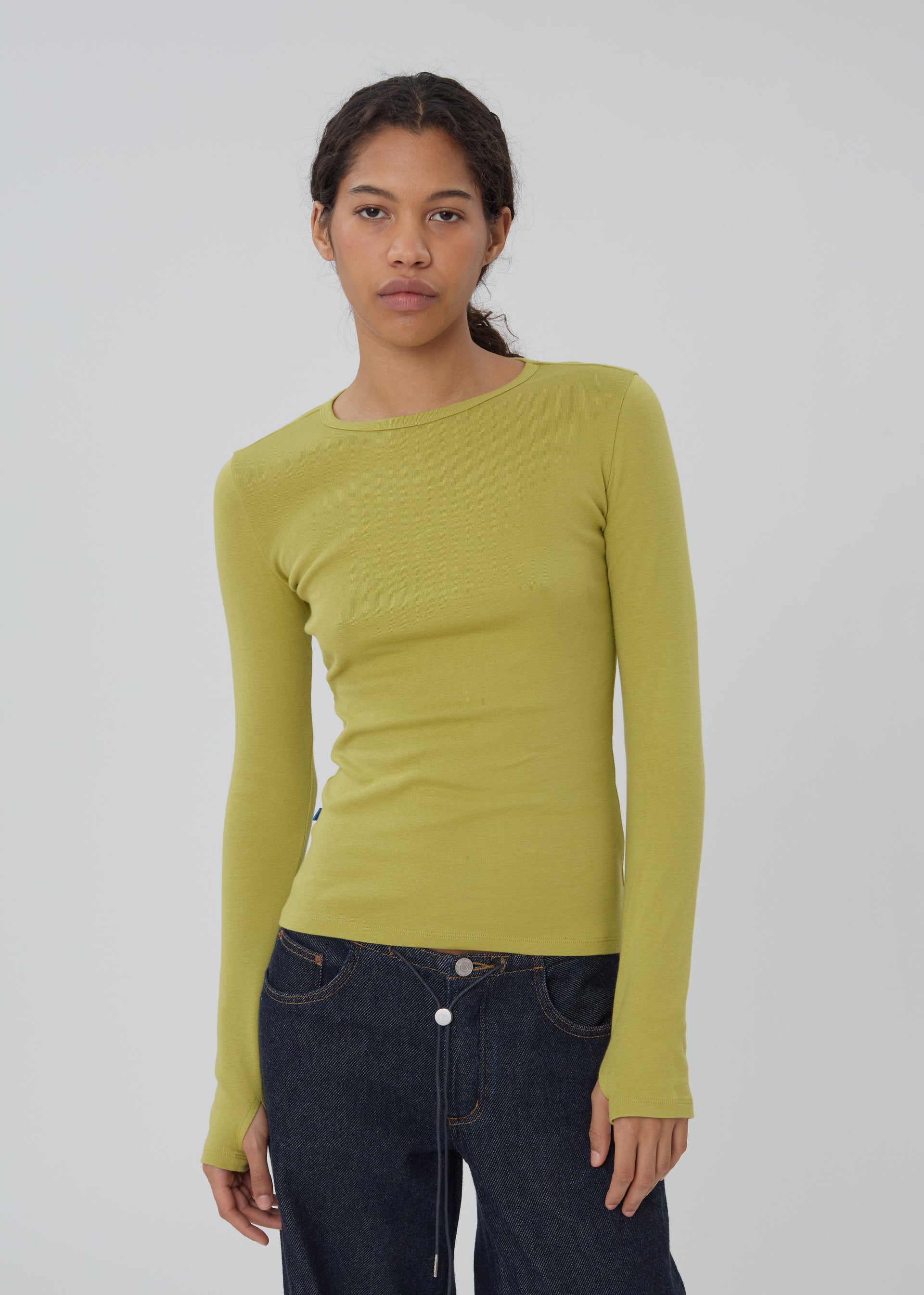 The Long Sleeve Shirt in Sap - Xs