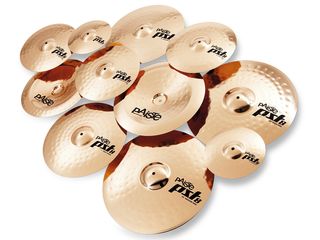 PST8 cymbals are punched from rolled sheets of bronze but the alloy is the same as that used in Paiste's 2002s.