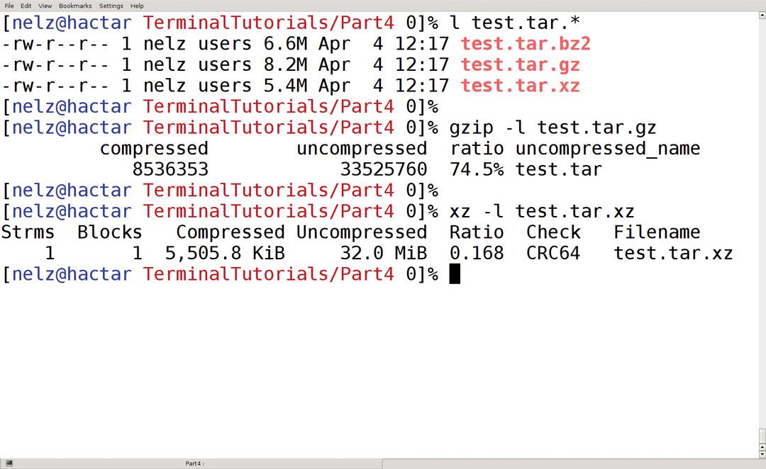 Compression types - How to archive files with Tar in the Linux terminal ...