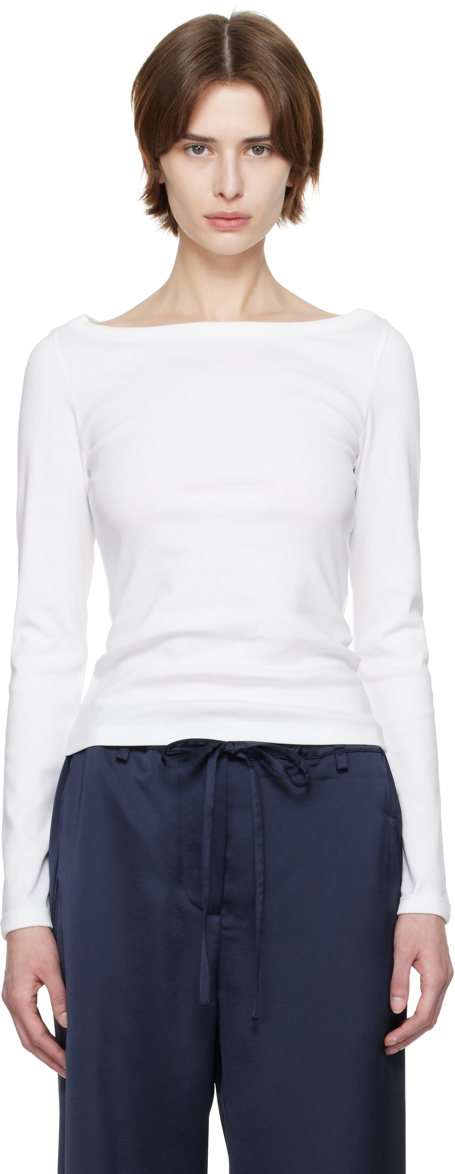 White Steffi Longsleeve T-Shirt