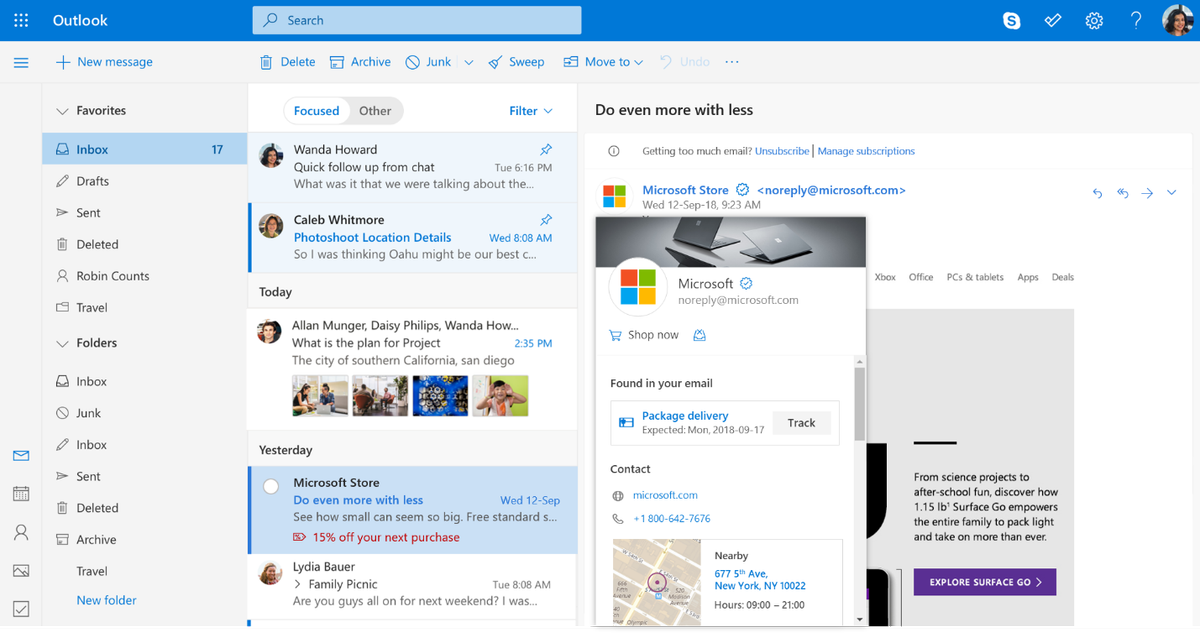 Outlook.com to soon add verified icons, profiles for businesses ...