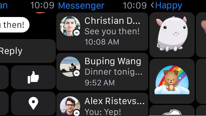 Facebook Messenger comes to the wrist with Apple Watch ...