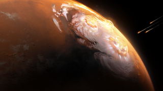 An image from Mars terraforming game Terraformers.