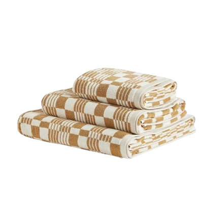 Yellow checked towels