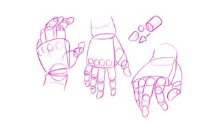 sketch of hands