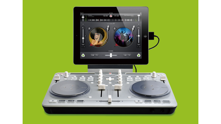 With iPad.