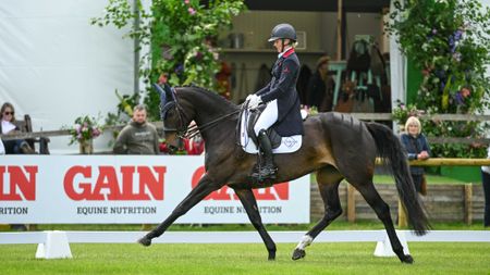 Yasmin Ingham and Gypsie Du Loir in the Bramham Horse Trials dressage 2026.