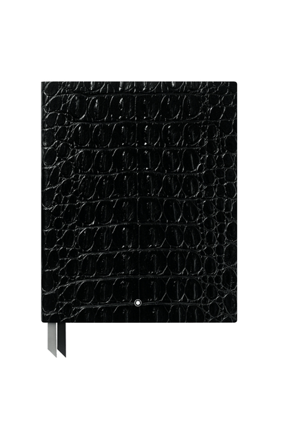 Montblanc Croc Print Shiny Black Notebook