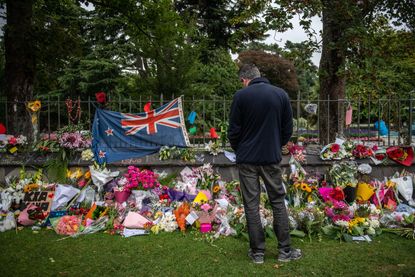 A memorial for the victims of the Christchurch shooting.
