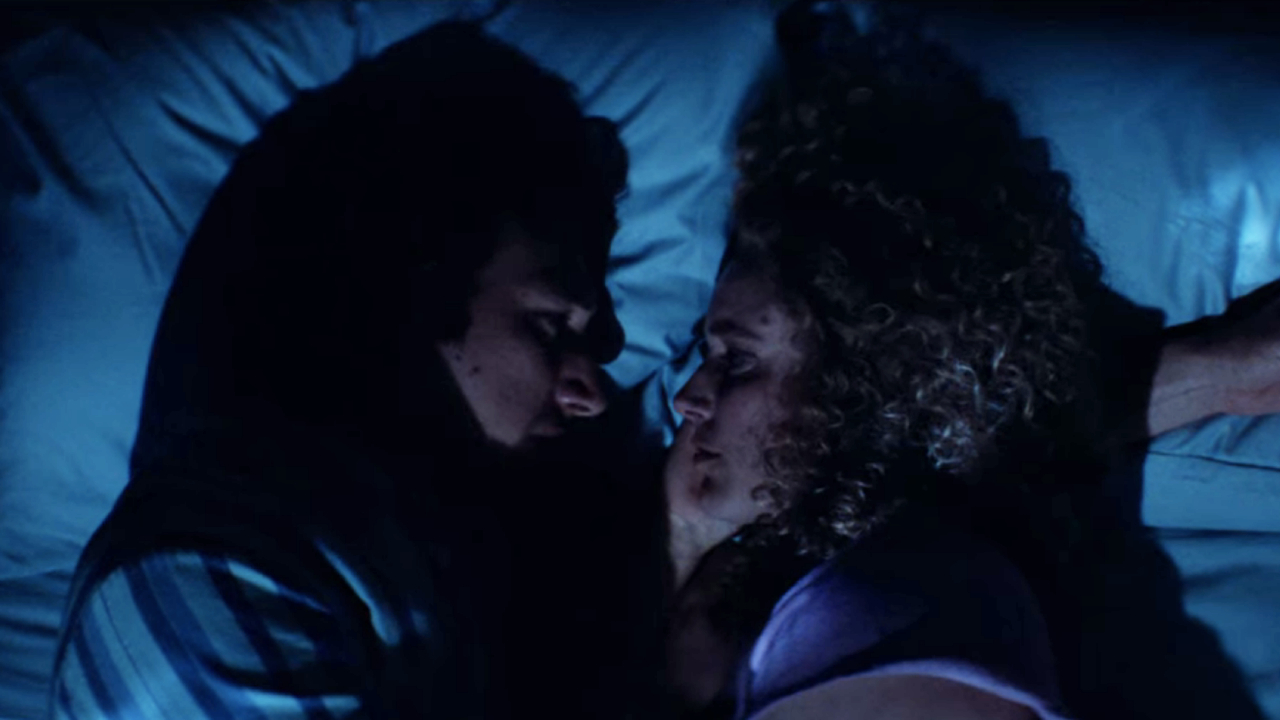 Adam Driver and Greta Gerwig in White Noise