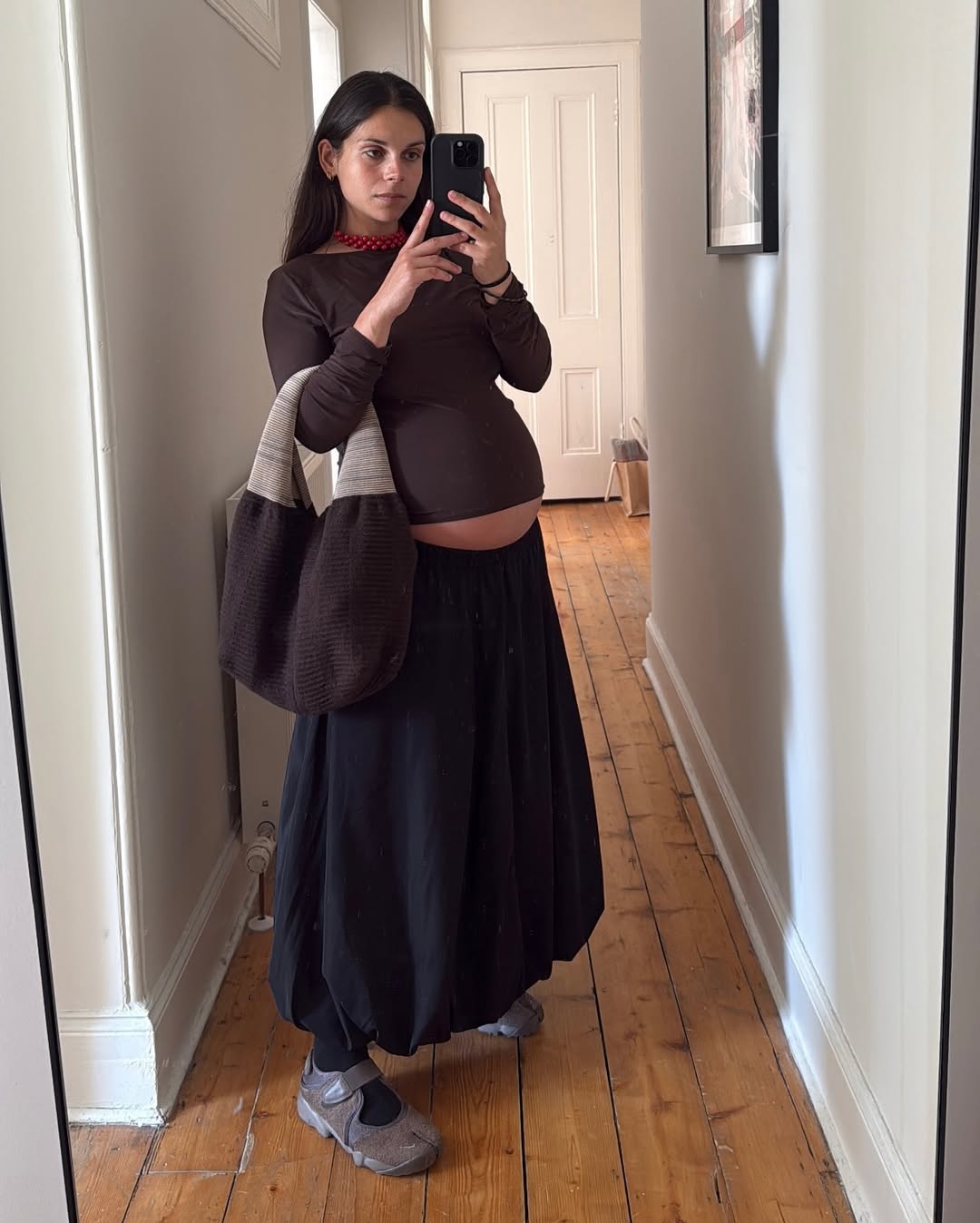 Influencer Rosie Coco wearing Nike split-toe trainers