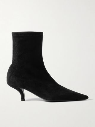 The Heeled Sock Suede Ankle Boots