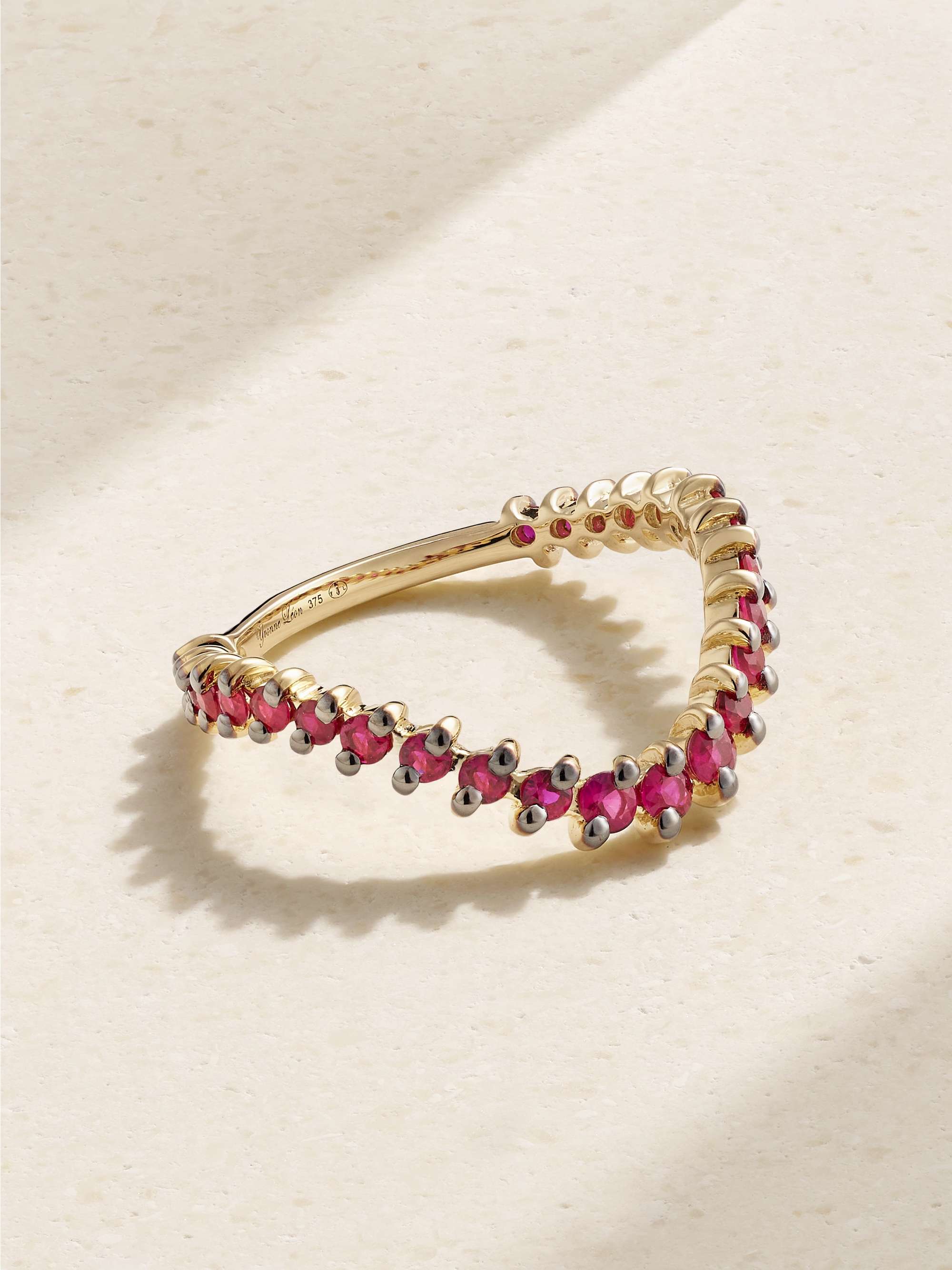 Alliance 9-Karat Gold Ruby Ring