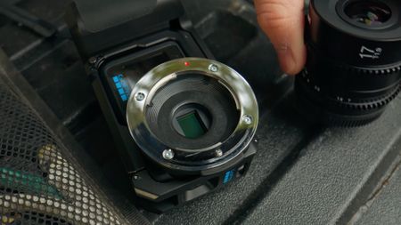 A screenshot from a video showing off the GoPro Mission 1 ILS camera