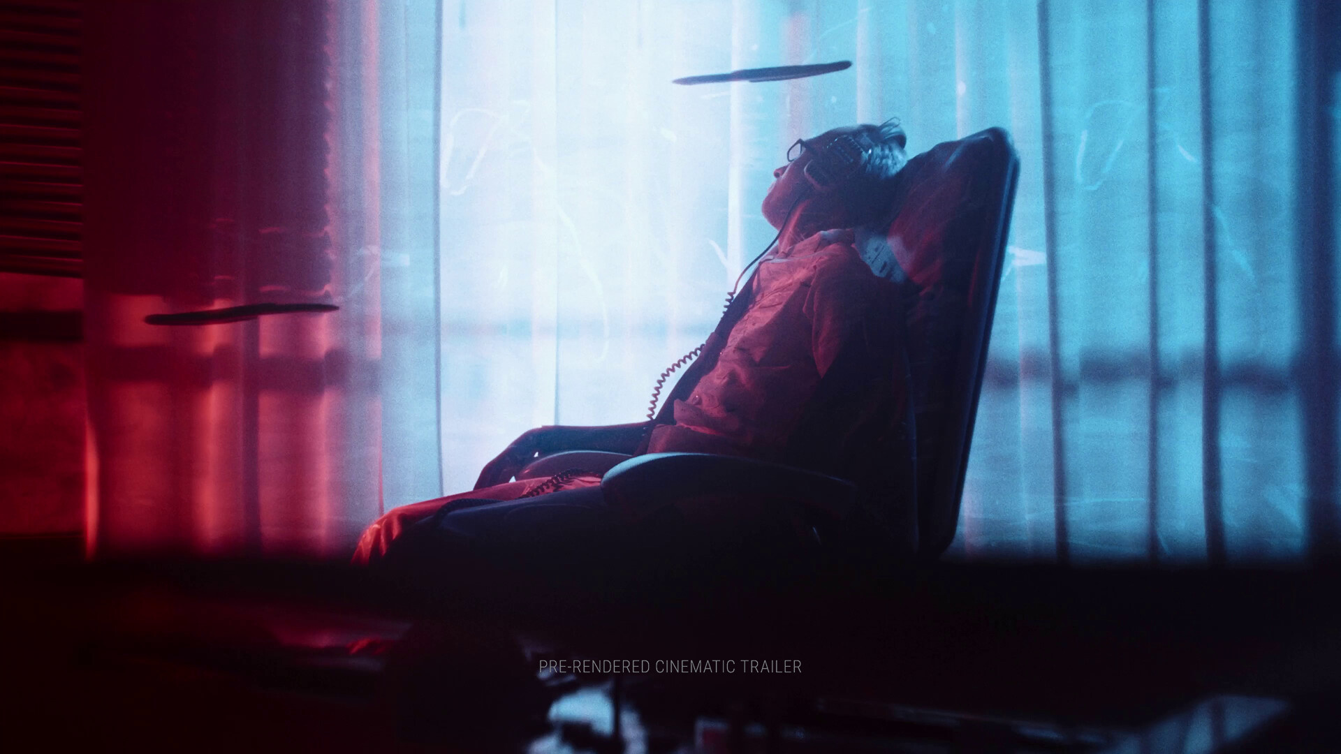 A figure slumps in a chair in Zero Parades