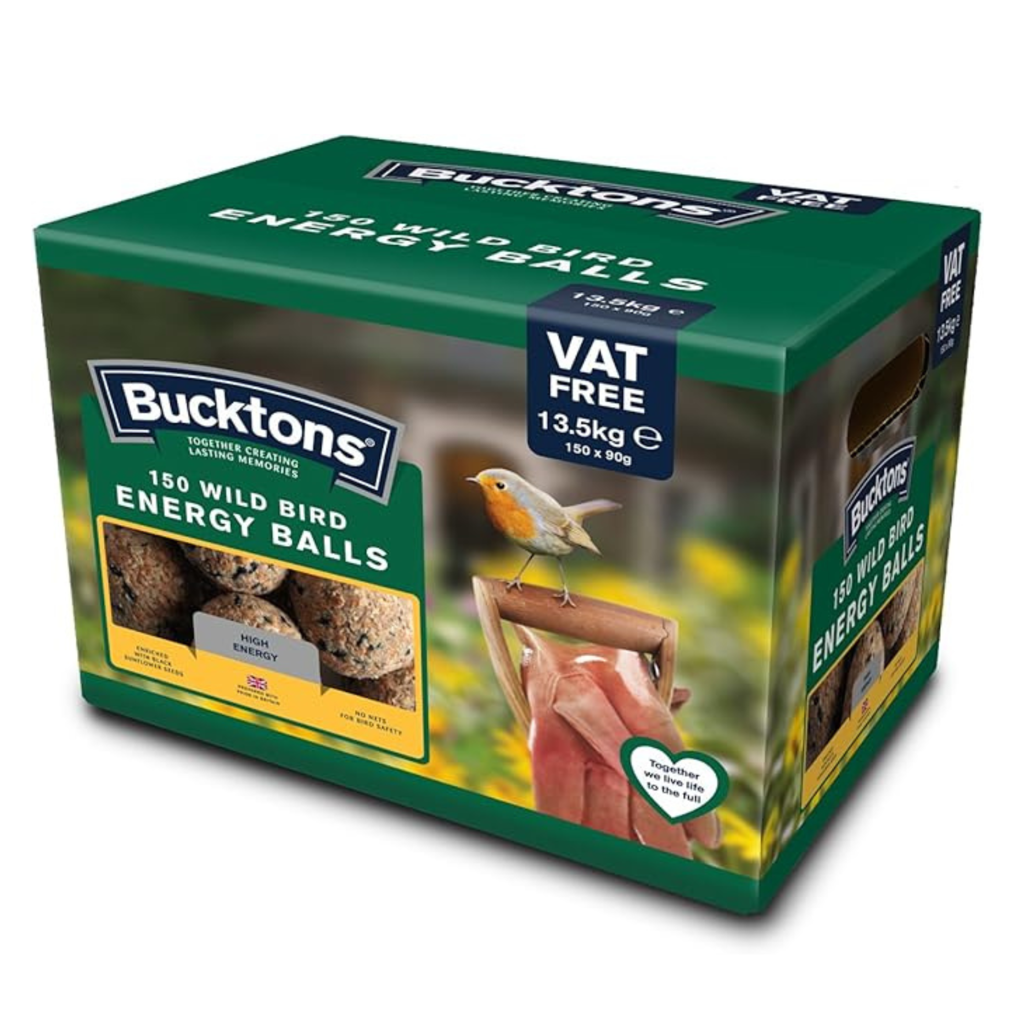 Bucktons Fat/energy/suet Balls, Pack of 150, Green