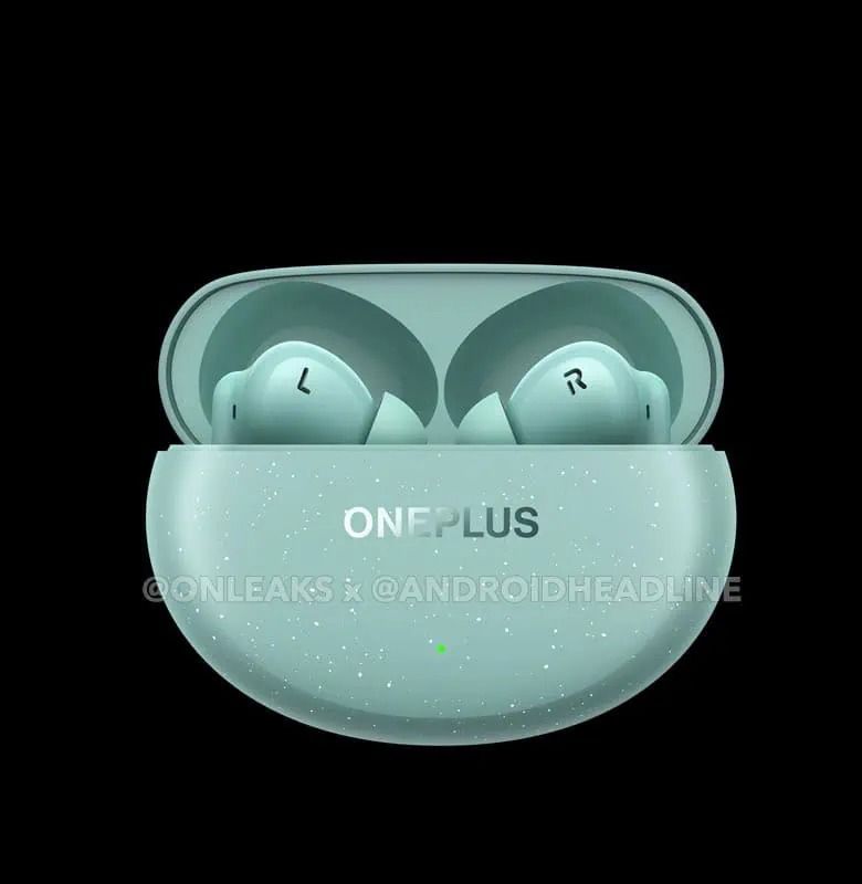 OnePlus Nord Buds 3 Pro in charging case in mint, leaked image