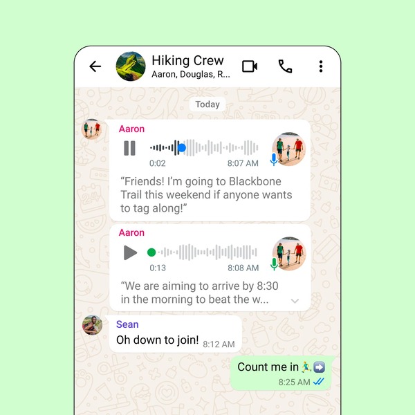 WhatsApp Voice Message Transcripts