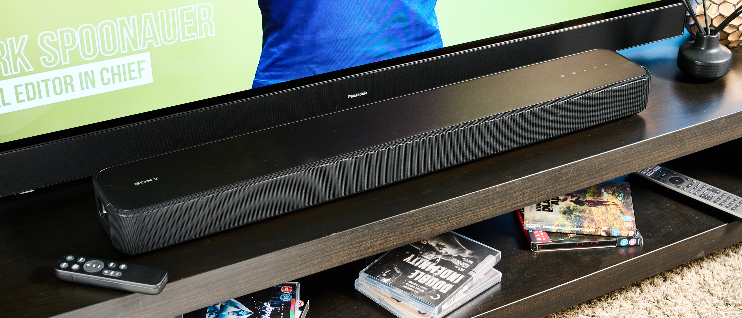 A black Sony HT-S2000 soundbar