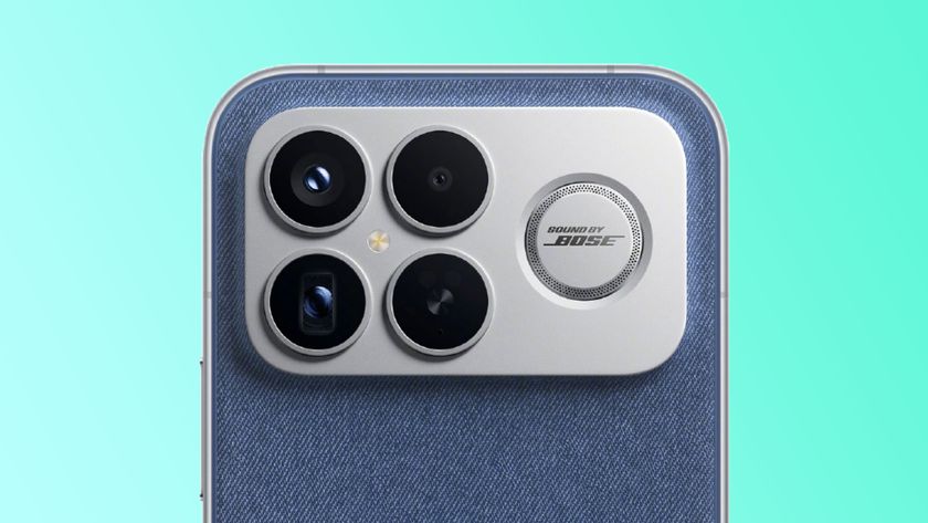 The Redmi K90 Pro Max camera housing, with the Bose subwoofer visible