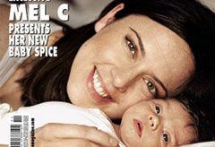 Mel C and baby Scarlet