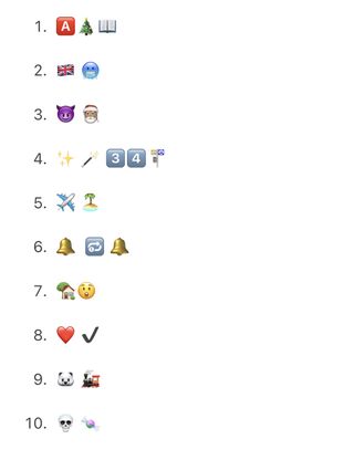 Christmas movies emoji quiz