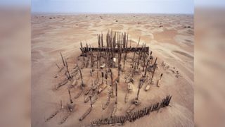 The region around the Xiaohe cemetery is now a desert but it was a lush riverbank when the Tarim people lived there about 4000 years ago.