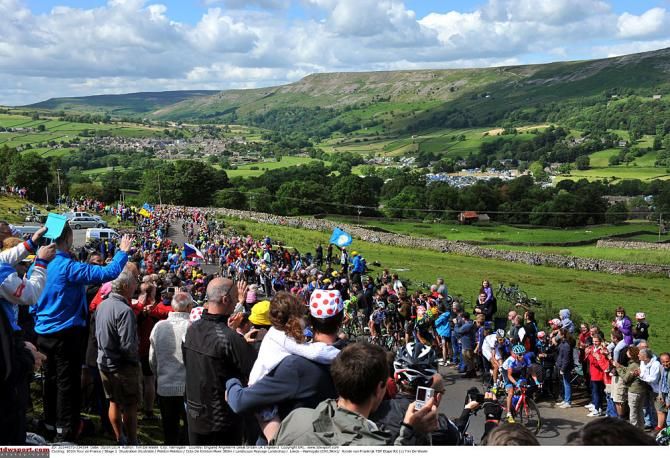 Big crowds cheered on racers during stage 1