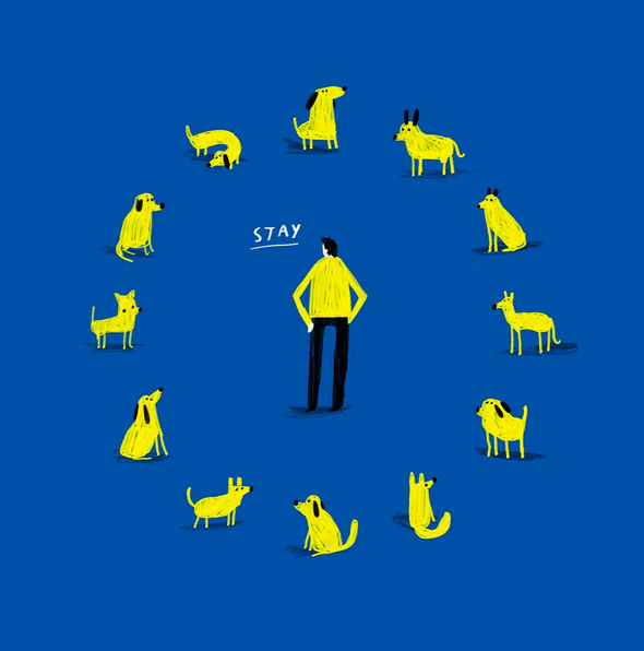 Illustrator John Bond visualises where he stood on the debate...