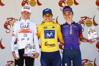 Vuelta Ciclista Andalucia Ruta Del Sol Elite Women 2022 - Arlenis Sierra (Movistar), Mavi Garcia (UAE Team ADQ), Ricarda Bauernfeind (Canyon-SRAM Generation)