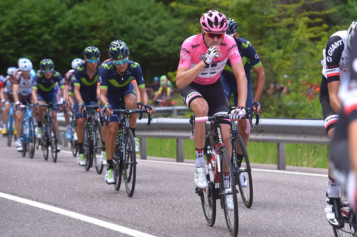 Tom Dumoulon on stage 17 of the Giro d'Italia