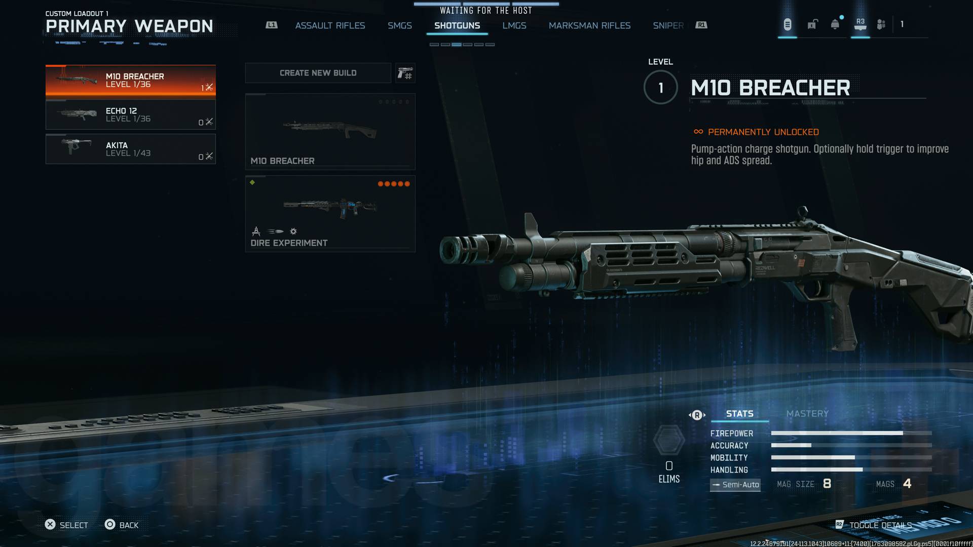 Call of Duty Black Ops 7 m10 breacher shotgun loadout menu